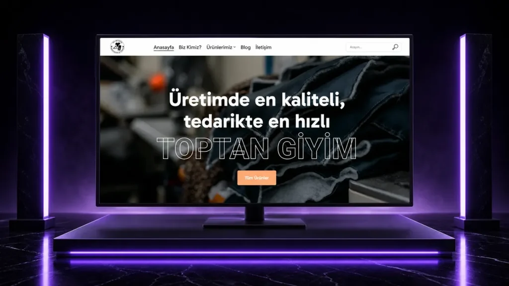 Toptan Giyim web sitesi tasarımı